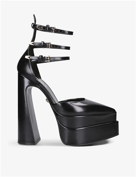 versace pointed platforms|Versace aevitas platform.